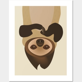 Upside down Sloth Posters and Art